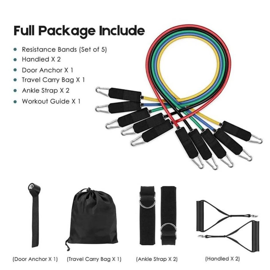 Miniatura 6 de Kit Bandas De Resistencia Tubulares x11p